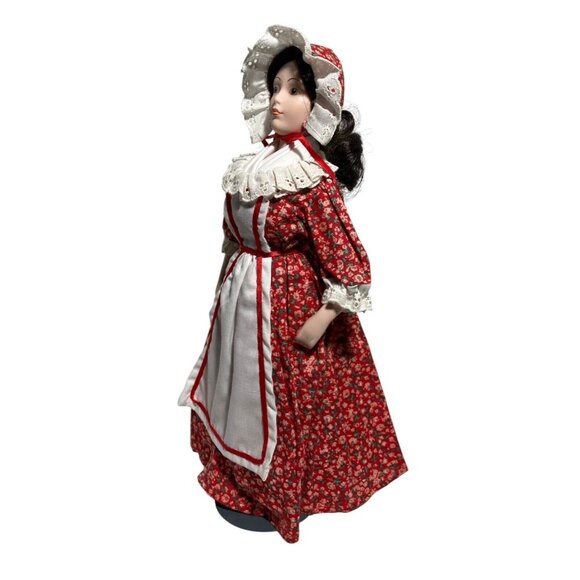 Alice New Jersey Franklin Heirloom Doll Little Maids 13 Colonies Porcelain 1984 - Picture 5 of 12